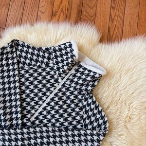 Columbia Houndstooth Fleece Pullover Sweater